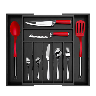 バンブー キッチン 銀器具 器具ホルダー と 食器 トレイ 引き出し オーガナイザー フットウェア サイズ オーダーメイド