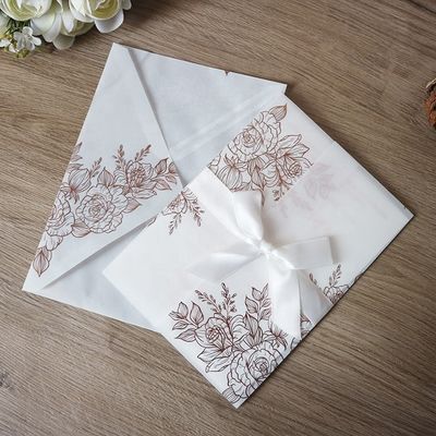 ローズ の パターン と 熱 スタンプ を 貼る 野菜 パーゲメント レーザー 切断 結婚 招待状