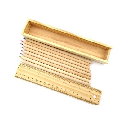 多用途の木製鉛筆箱 ティンバー 木材タイプと固体素材構造