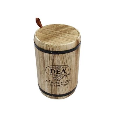 18x18x27cm オーダーメイドロゴ 木製樽パッケージ ハンドメイド ヴィンテージスタイル 大型 パウロニア