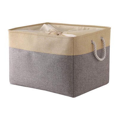 カスタマイズされたロゴ 服装のための容認された布の貯蔵バスケット 貯蔵と組織