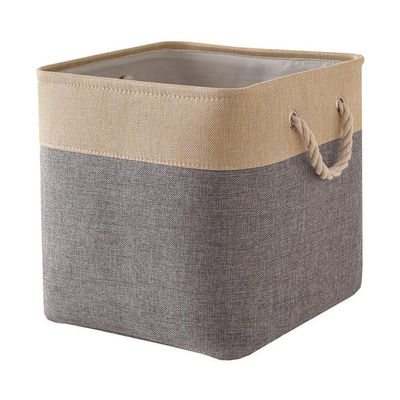 カスタマイズされたロゴ 服装のための容認された布の貯蔵バスケット 貯蔵と組織