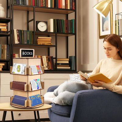 木製ガラス素材 木製ポストカードディスプレイラック 小型黒板カスタムサイズ