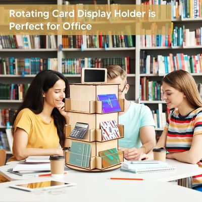 木製ガラス素材 木製ポストカードディスプレイラック 小型黒板カスタムサイズ