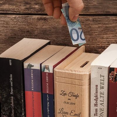 シルクスクリーン印刷/焼いたロゴ オーダーメイド書状の子供のための木製貯金箱