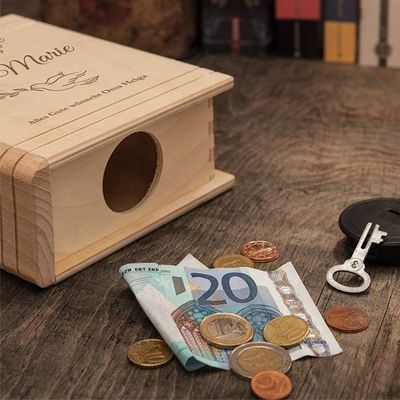 シルクスクリーン印刷/焼いたロゴ オーダーメイド書状の子供のための木製貯金箱