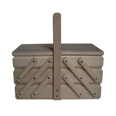 木製の縫製箱とカスタム縫製キットセット パイン木色 部屋のスペース選択