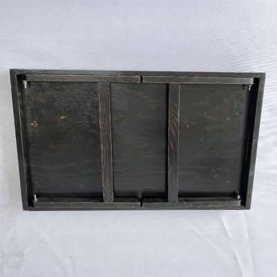 シルクスクリーン印刷 天然朝食 折りたたむ足付きの木製ベッドトレイ キッチンサービス