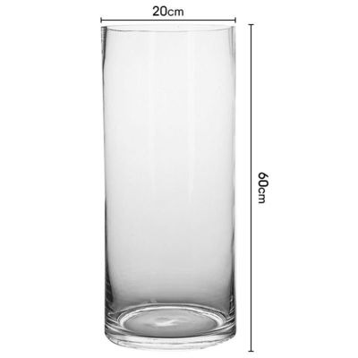 厚い透明ガラス 高層ガラスシリンダー花瓶 モダンスタイルの休日の選択