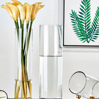 透明ガラスシリンダー花瓶 ウェディングテーブルセンターピース ヨーロッパのスタイル