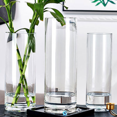 透明ガラスシリンダー花瓶 ウェディングテーブルセンターピース ヨーロッパのスタイル