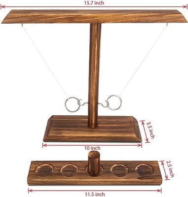 開発ゲーム 固形木製のリング ハック 投げゲーム バー 8歳から13歳