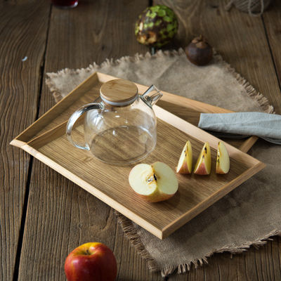 簡潔なスタイル 木製の食器配給トレイ 食品や飲料に最適