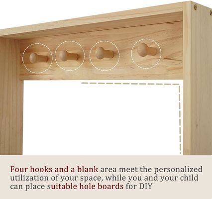 空間節約 壁マウント シェルフ 子供のおもちゃと本 木製 浴室 壁キャビネット