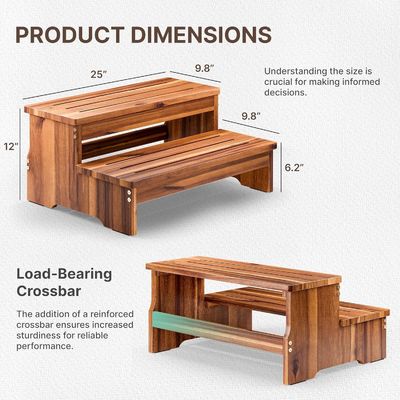 大人の子供のための切り離せる2ステップストール レーザー印刷 500ポンドの重量容量