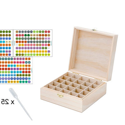 パーソナライズ可能な多用トレイ 大型エッセンシャルオイル 保存 切り口付き 木製のパッケージボックス