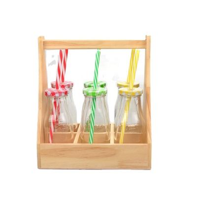 スタイリッシュで透明なガラス収納器 彩色のプラスチックカバー 100%食品安全