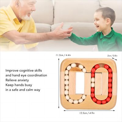 Unisex 202405 木造タイル 脳迷路ゲーム 高齢者 高齢者 アルツハイマー病の簡単なパズル玩具