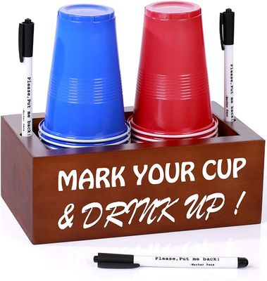 白い松単身用カップホルダー 田舎式パーティー用具の配給用