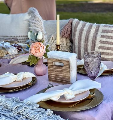 農家の装飾のためのカスタマイズ可能な田舎式ナプキンホルダー