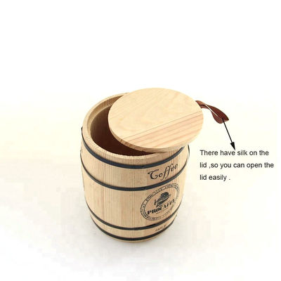 11.5 x 13.7cm パインオーク木製樽 完璧な茶包装ソリューション