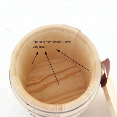 11.5 x 13.7cm パインオーク木製樽 完璧な茶包装ソリューション
