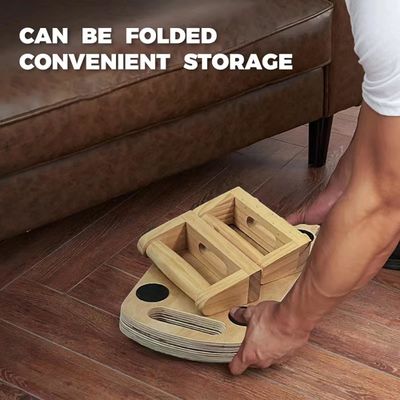 パーソナルサイズ 木製 折りたたみ プッシュアップ ハンドル プロの力トレーニング