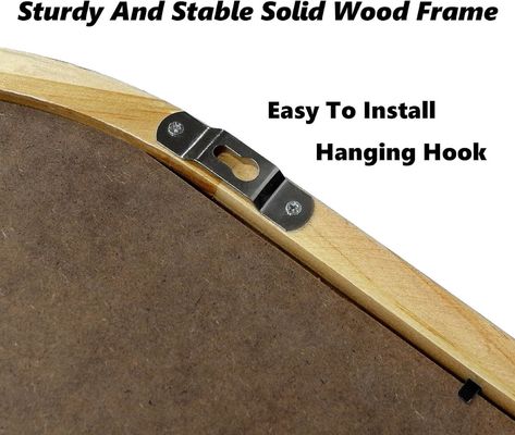 浴室 寝室 入り口 リビング 装飾鏡 棚とコートフック付き壁鏡 木製枠