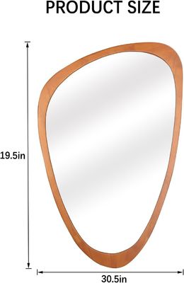 美しい家庭装飾 無料サンプル料 不対称鏡 木製 不正規鏡