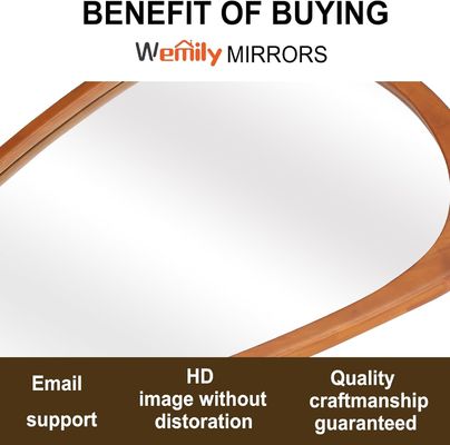 美しい家庭装飾 無料サンプル料 不対称鏡 木製 不正規鏡