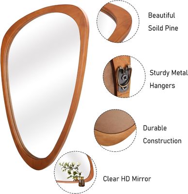 美しい家庭装飾 無料サンプル料 不対称鏡 木製 不正規鏡