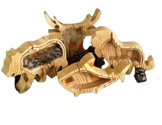 子供のプレゼント 木製の動物 パーソナライズされたクリスマスサプライズ