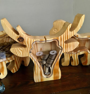 子供のプレゼント 木製の動物 パーソナライズされたクリスマスサプライズ