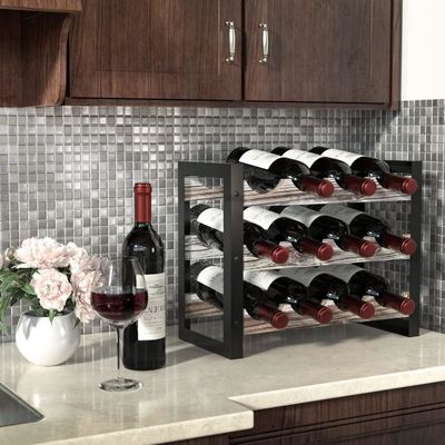 機能的なデザイン 酒瓶のための多機能の木製ワインラックカウンター