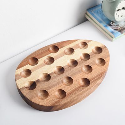 シルクスクリーン印刷 卵の道具 料理や冷蔵庫の貯蔵用の木製の卵のトレイ