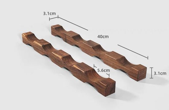 テーブルのワインボトルラック 空間節約組織のための木製ワインディスプレイ棚