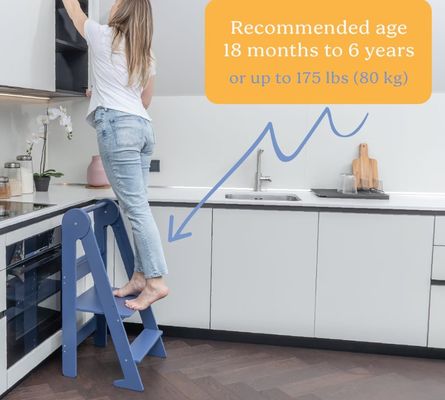 3つの高度を調整できる折りたたみのある焼いた幼児キッチンシートヘルパーを印刷する