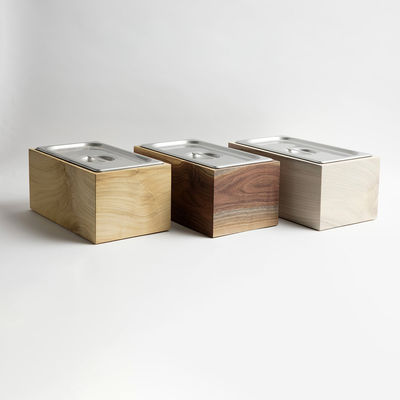 最新の 木製鋼のカウンタータップ 隔離された堆肥箱 キッチン用 食品廃棄物 リサイクル