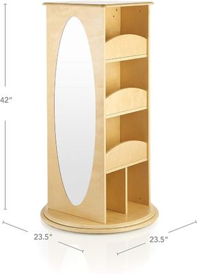 子供たちの遊戯 ローテーション 装飾 収納 2つの鏡とフック