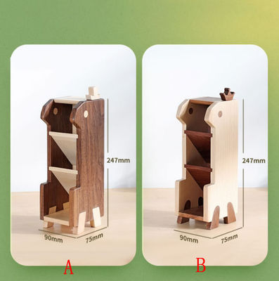 オーダーメイド 木製 多層 デスクペン 鉛筆 スタンド オフィスと研究 組織