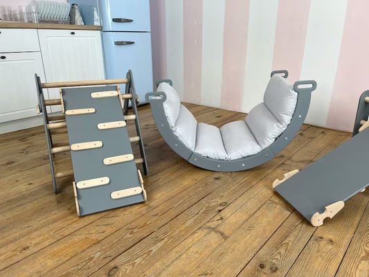 モンテッソーリ 遊び ジム 子供用 手作り 家具 固木 玩具 アーチ 格子 網 登り枠 屋内 子供用 家具