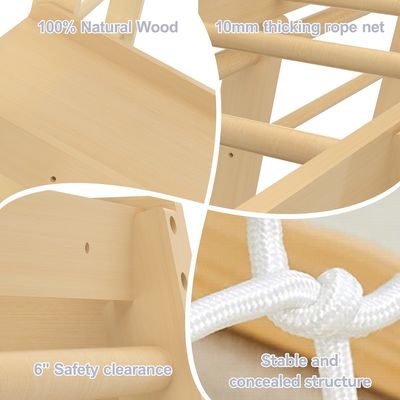 幼児 屋内遊び場用 木製の登山玩具 プレイスプリント レーザー彫刻
