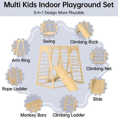 幼児 屋内遊び場用 木製の登山玩具 プレイスプリント レーザー彫刻