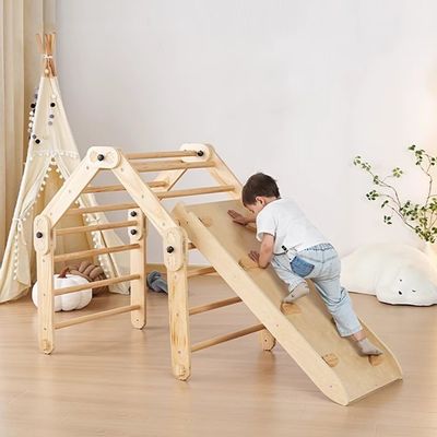 幼児のための室内モンテッソーリクライミング玩具 オーダーメイドロゴ 受け入れられる