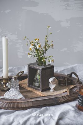 メタルハンドル 木製 茶と休憩時間用のサービストレイ 調整可能