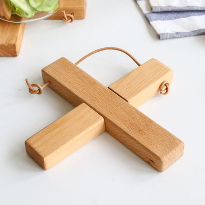 大型食卓印刷用の不規則なビークウオールナッツ木の保温マット 焼け