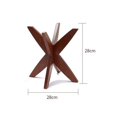 オーダーメイド 木製 3 層 ケーキ フルーツ ディスプレイ スタンド メタルフレーム 優雅さを添える