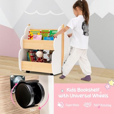子供用本棚 小児用木製本棚 リビングルームの家具の収納