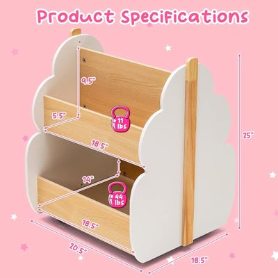 子供用本棚 小児用木製本棚 リビングルームの家具の収納
