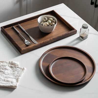 オーダーメイドロゴ 受け入れ 繊細な北欧風 木製工芸品 トレー 40.5x18.5x2cm